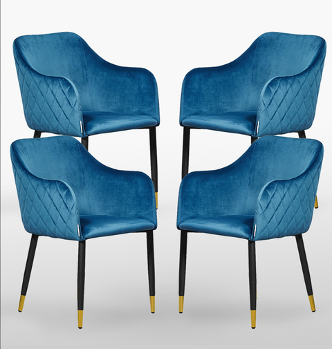 Taylor LUX Velvet Dining Chair - Single