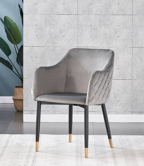 Taylor LUX Velvet Modern Dining Chair Set of 2