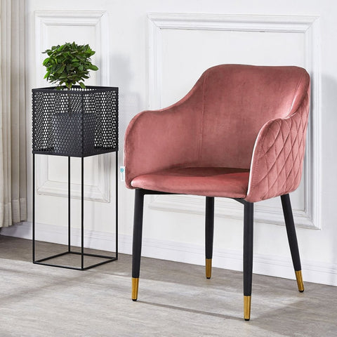 Taylor LUX Velvet Modern Dining Chair Set of 2