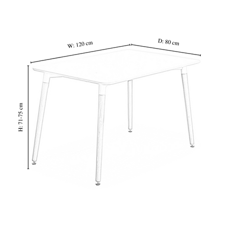 Jensen Dining Kitchen Set - a Wooden Table & Lorenzo Dinette Chairs Set of 4