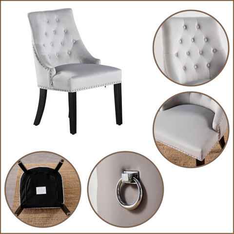 Winchester Cheshire LUX Velvet Dining Chair - Single