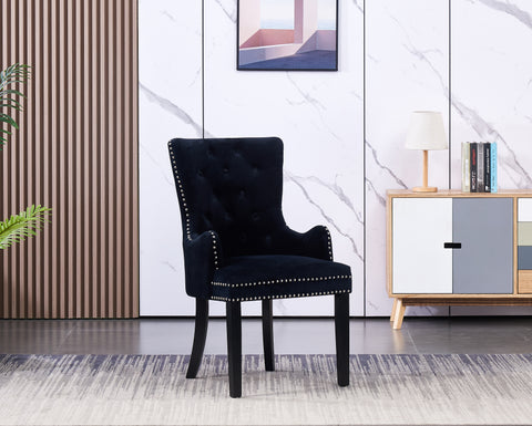 Winchester Cheshire  Lux Velvet Dining Chair With Armrests Single